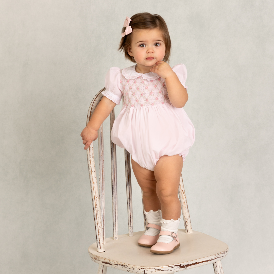 Dainty Smocked Floral Romper