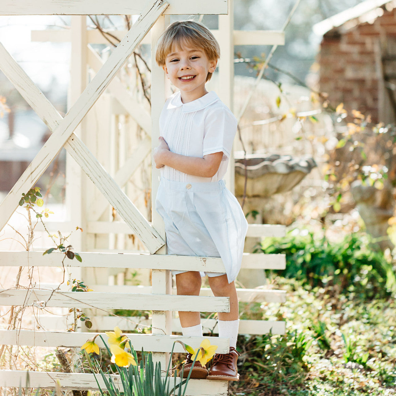 Boys Feather Stitched Bobby Suit