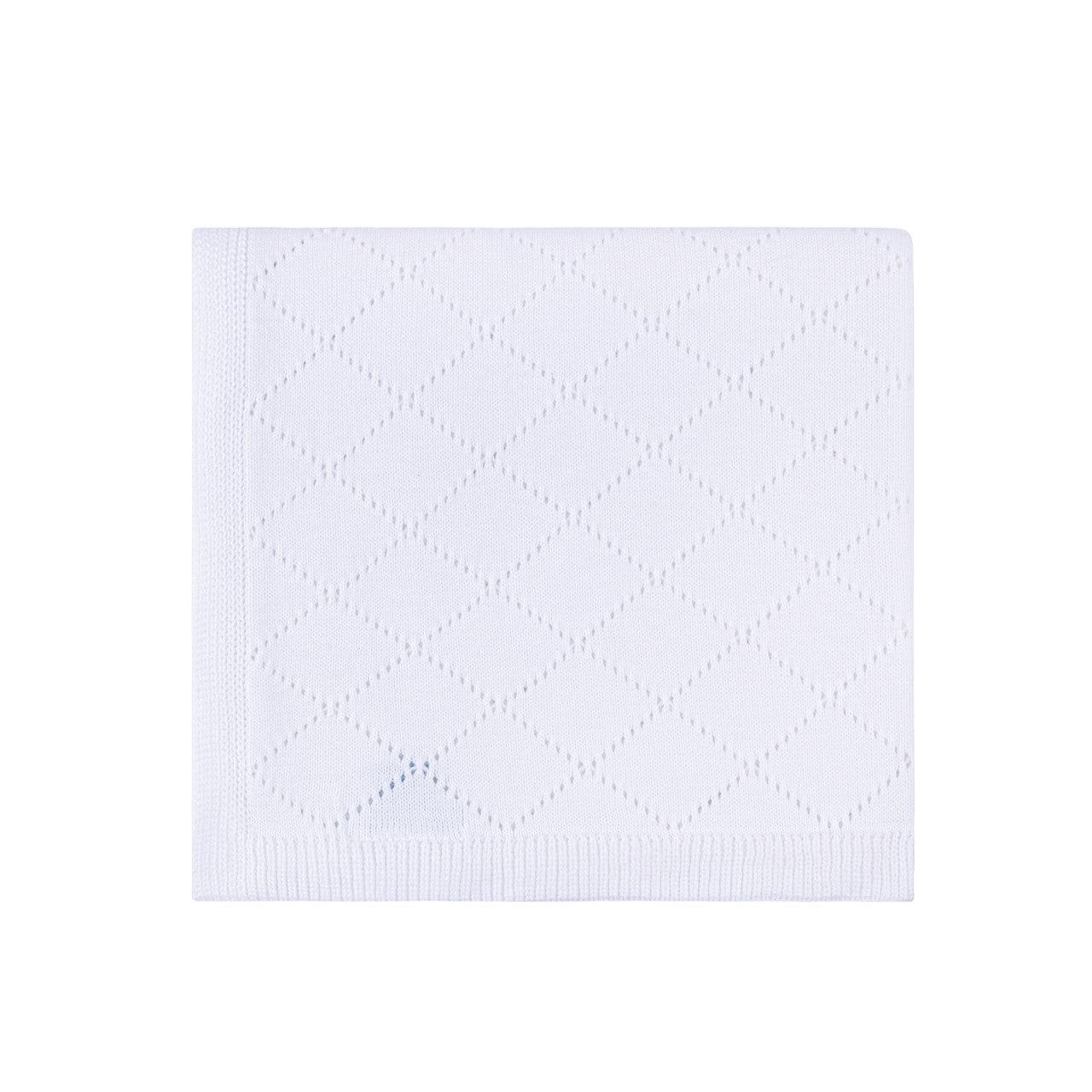 Diamond Pointelle Knit Blanket
