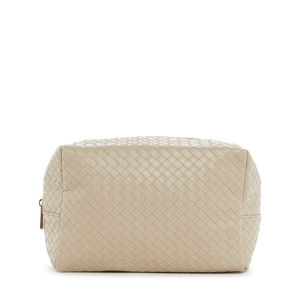 LUXE EVERYDAY Cosmetic Bag - WOVEN BISQUE