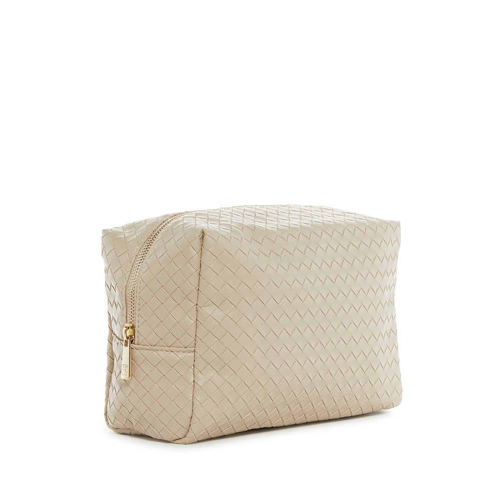 LUXE EVERYDAY Cosmetic Bag - WOVEN BISQUE
