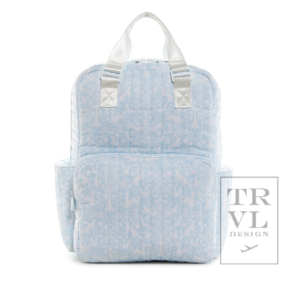 Quilted All You Need Bundle in Woodland Blue + Changer Mat + Everyday (3 Piece)
