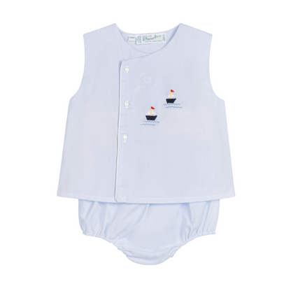 Blue Nautical Diaper Set