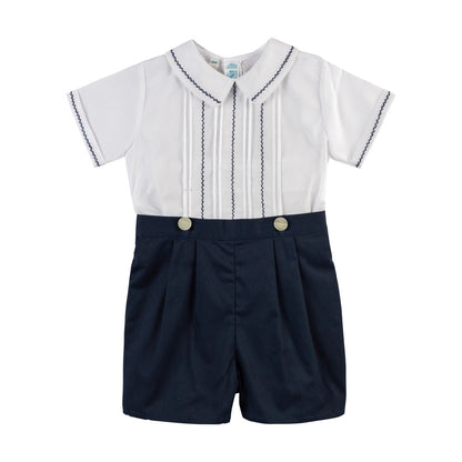Boys Feather Stitched Bobby Suit