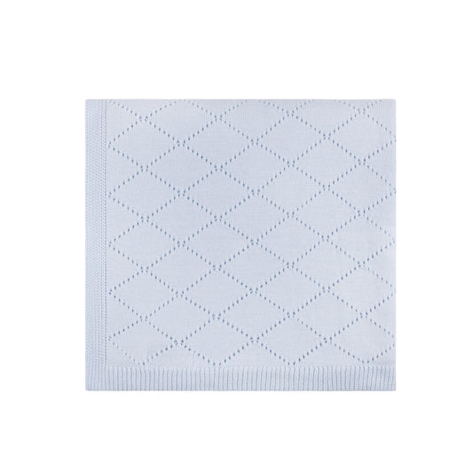 Diamond Pointelle Knit Blanket