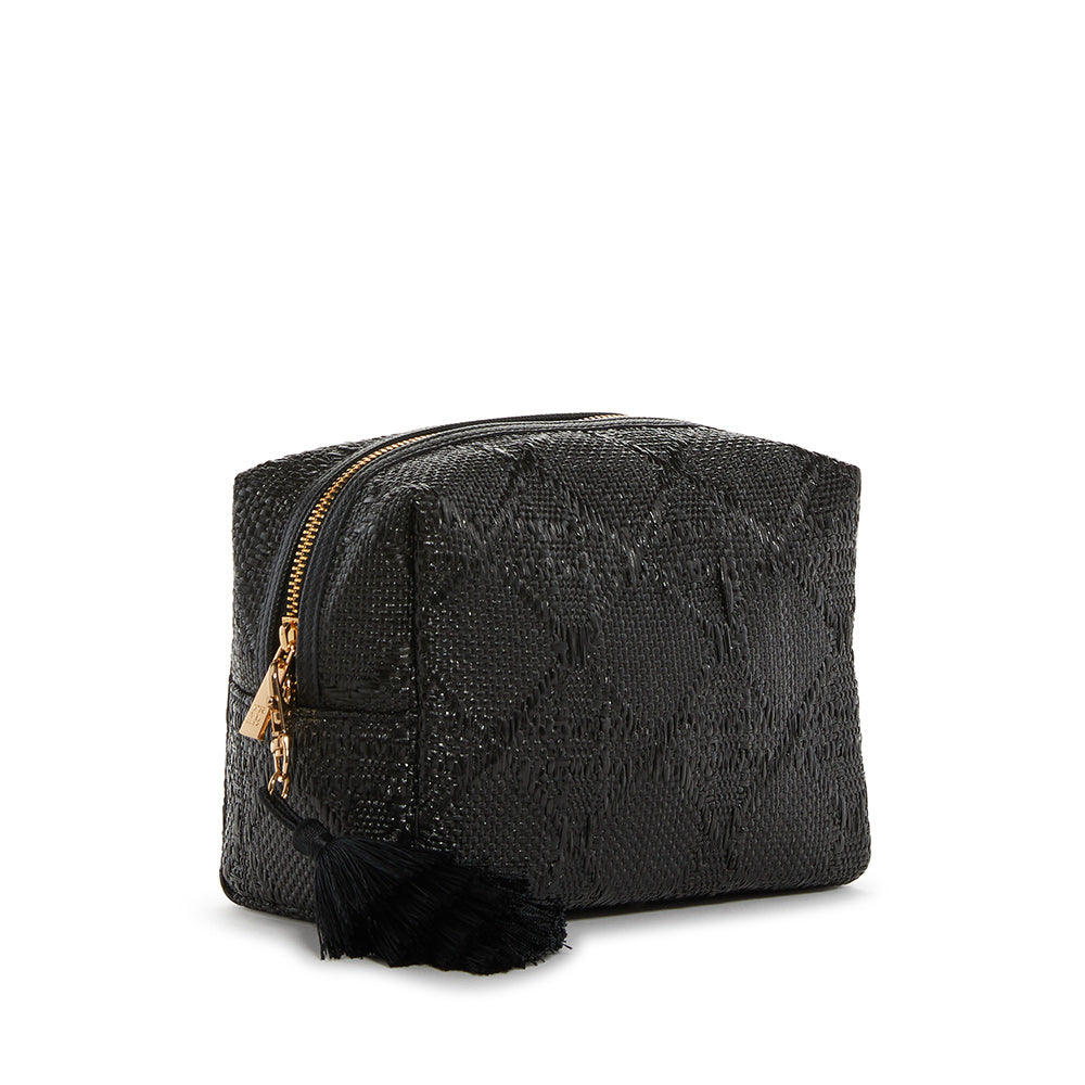 LUXE BALI STRAW  - EVERYTHING BAG - CANE MIDNIGHT