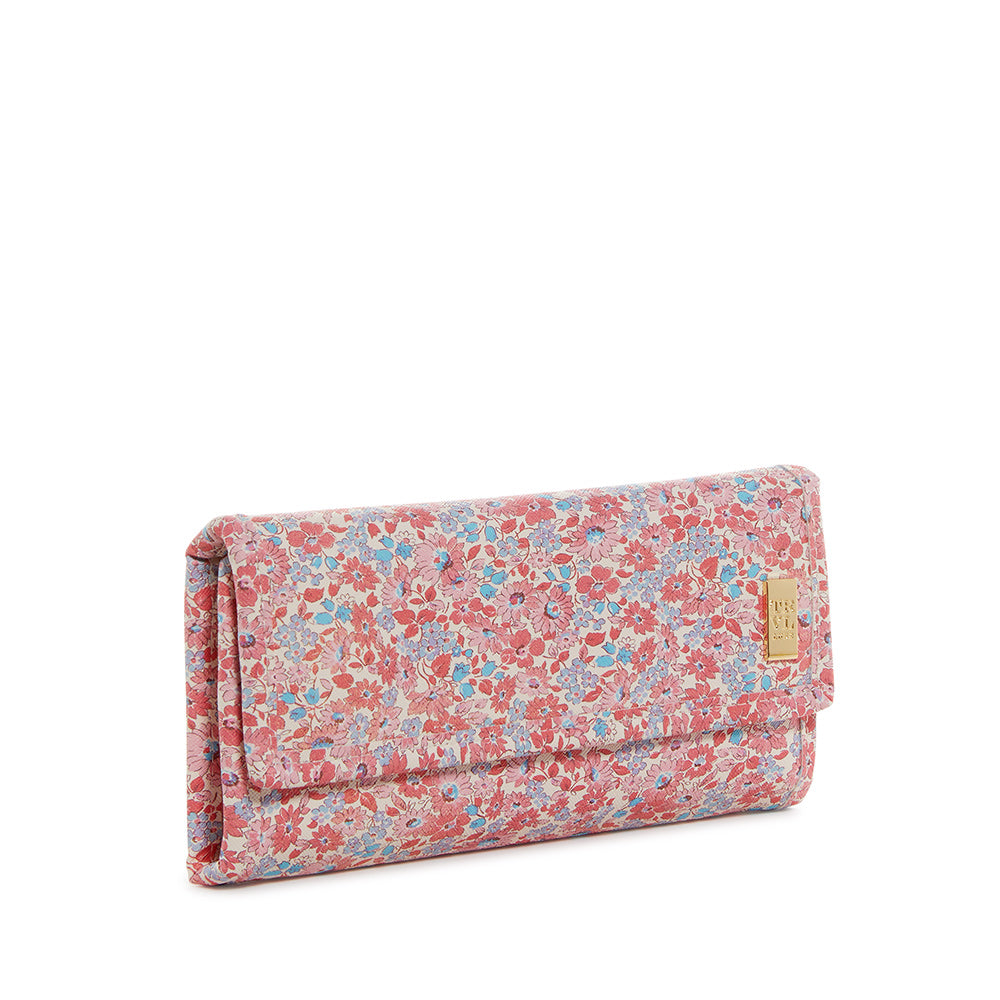 LUXE JEWELRY WALLET - MARSEILLE with Pink Pinstripe Liner