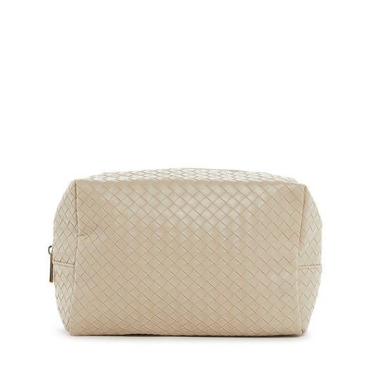 LUXE EVERYDAY Cosmetic Bag - WOVEN BISQUE