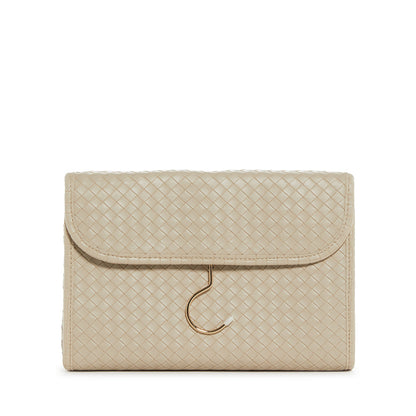 LUXE Hanging Toiletry Case - WOVEN BISQUE