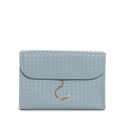 LUXE Hanging Toiletry Case - WOVEN BLEU