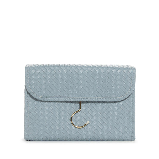 LUXE Hanging Toiletry Case - WOVEN BLEU