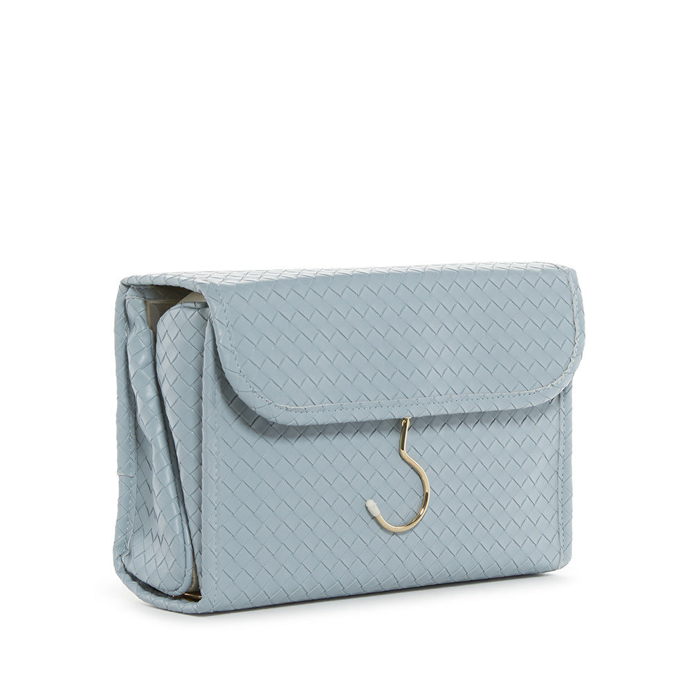 LUXE Hanging Toiletry Case - WOVEN BLEU