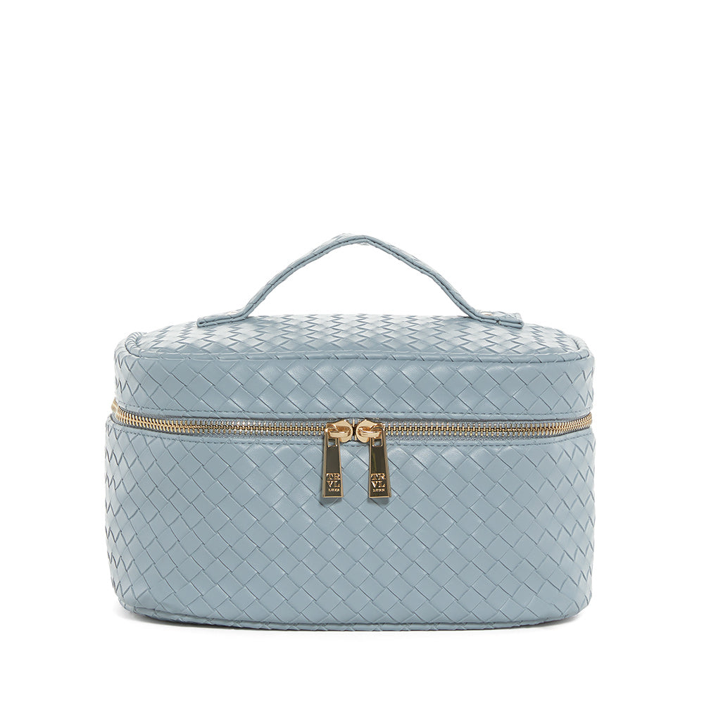 LUXE TRAIN2 - Cosmetic Case WOVEN BLEU