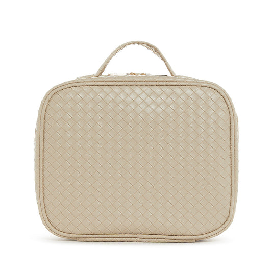 LUXE TRVL2 Cosmetic Toiletry Case - WOVEN BISQUE