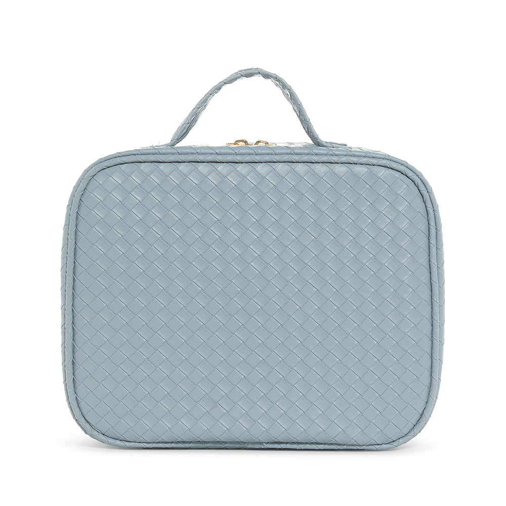 LUXE TRVL2 Cosmetic Toiletry Case - WOVEN BLEU