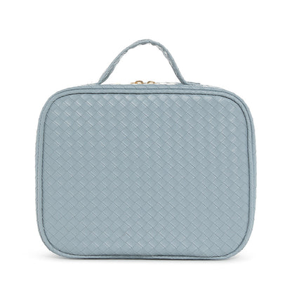 LUXE TRVL2 Cosmetic Toiletry Case - WOVEN BLEU