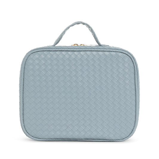 LUXE TRVL2 Cosmetic Toiletry Case - WOVEN BLEU