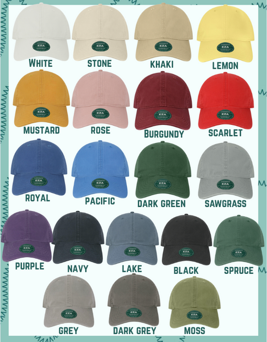 CUSTOM Design Legacy Ball Cap (Embroidery Included)