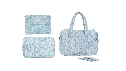 Quilted Stroller Bag Bundle in Hamptons Floral + Changer Mat + Everyday (3 Piece)