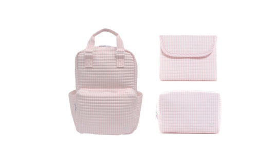 Quilted All You Need Bundle in Pimlico Stripe Pink + Changer Mat + Everyday (3 Piece)