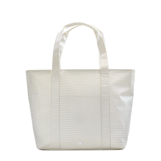 JUMBO TOTE - X-Large Tote GINGHAM PEARL GREY