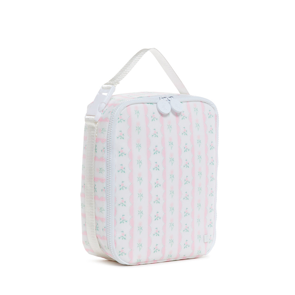 LUNCH BOX Insulated Lunch Bag - RIBBON FLORAL PINK