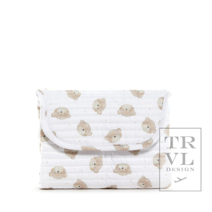 Quilted Stroller Bag Bundle in Teddy Bear + Changer Mat + Everyday (3 Piece)