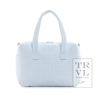 Quilted Stroller Bag Bundle in Pimlico Stripe Blue + Changer Mat + Everyday (3 Piece)